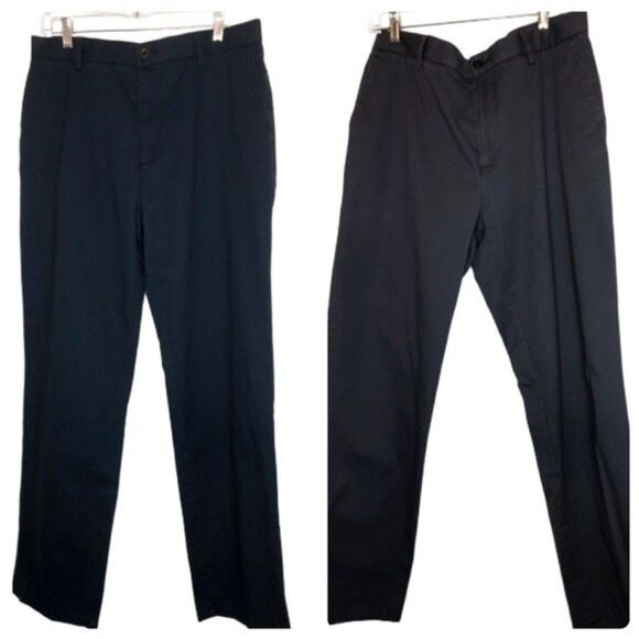 AMAZON ESSENTIALS Mens Pants 2 Pair Navy & Grey Size 34 x 34 - Picture 1 of 7